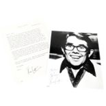 Grantham Interest. A signed letter from Ronnie Corbett, dated 17th February 1982, relating to his ti