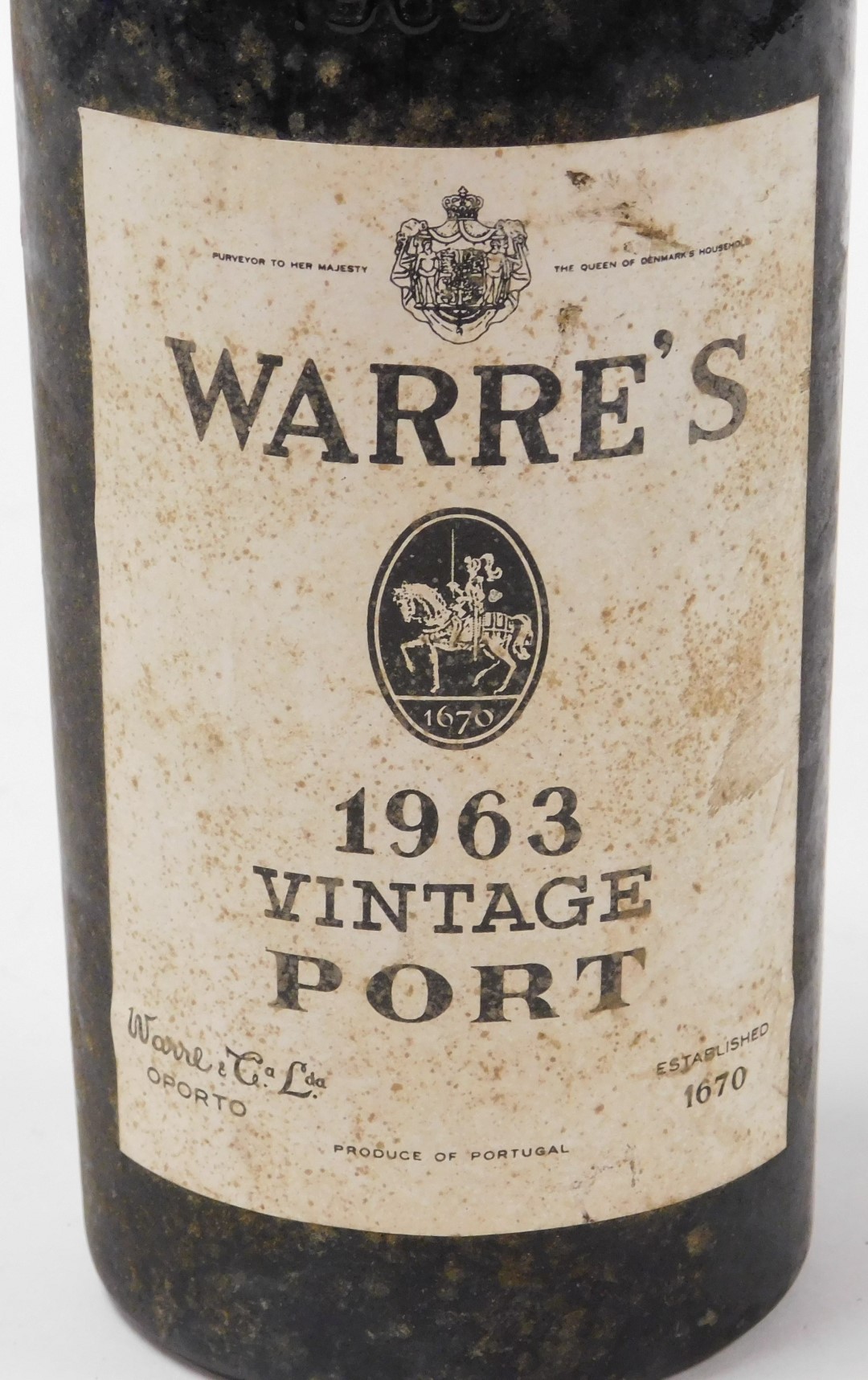 A bottle of Warre's 1963 vintage port, serial number SY418234. - Image 2 of 3