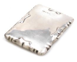 An Edward VIII silver bound purse, with aide memoire fitted interior, maker MAC, Birmingham 1904.