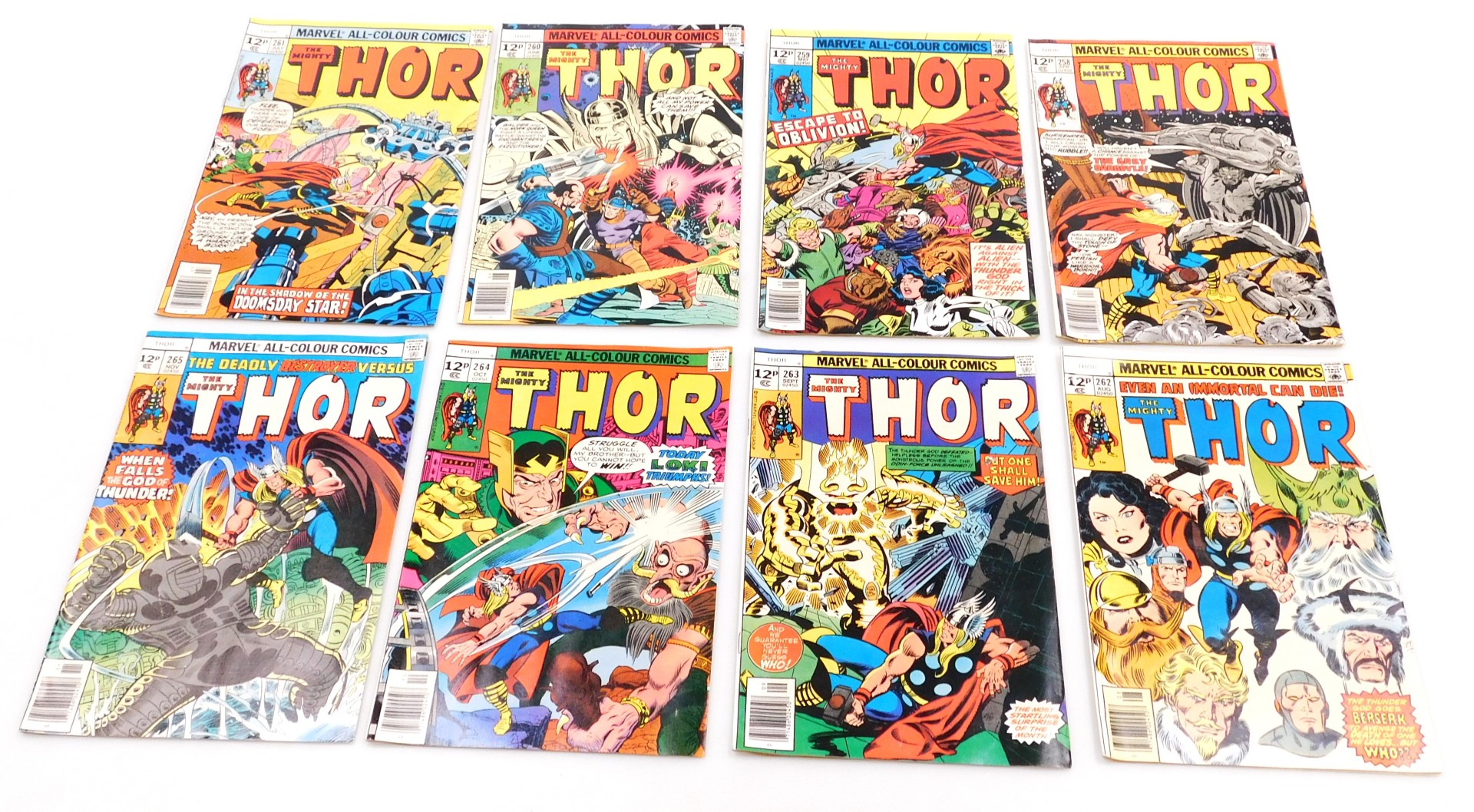 Marvel comics. Thirty two editions of The Mighty Thor, issues, 234, 235, 236, 237, 242, 245, 248-273 - Image 4 of 5