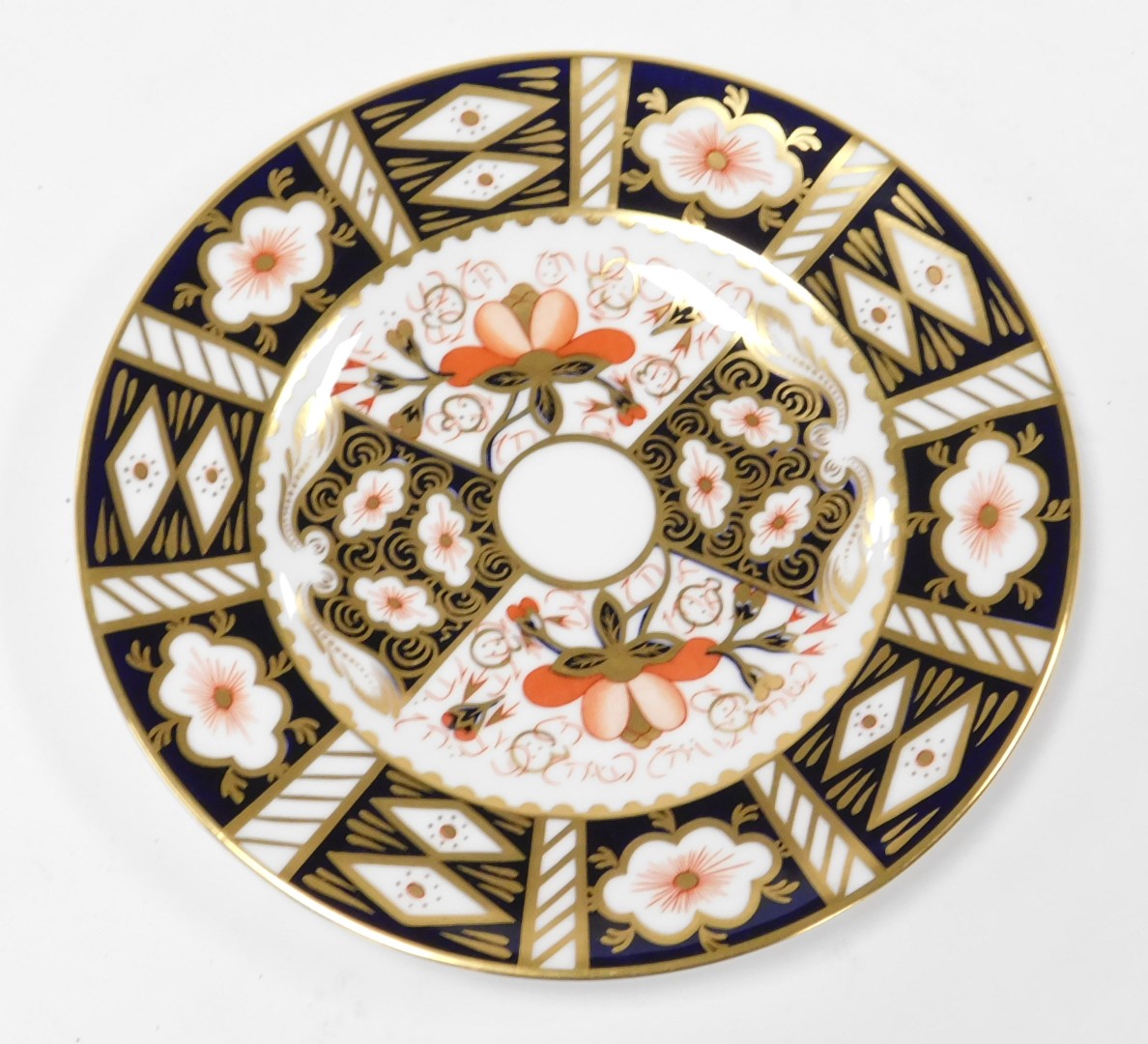 A Royal Crown Derby Imari porcelain trio, pattern number 2451, printed marks, comprising cup, saucer - Image 3 of 4