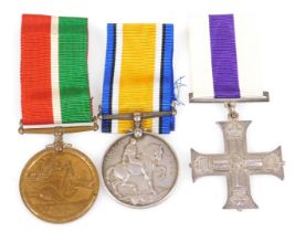 A WWI Mercantile Marine medal, named to Henry R R Mayley together with a Great War medal, and a copy