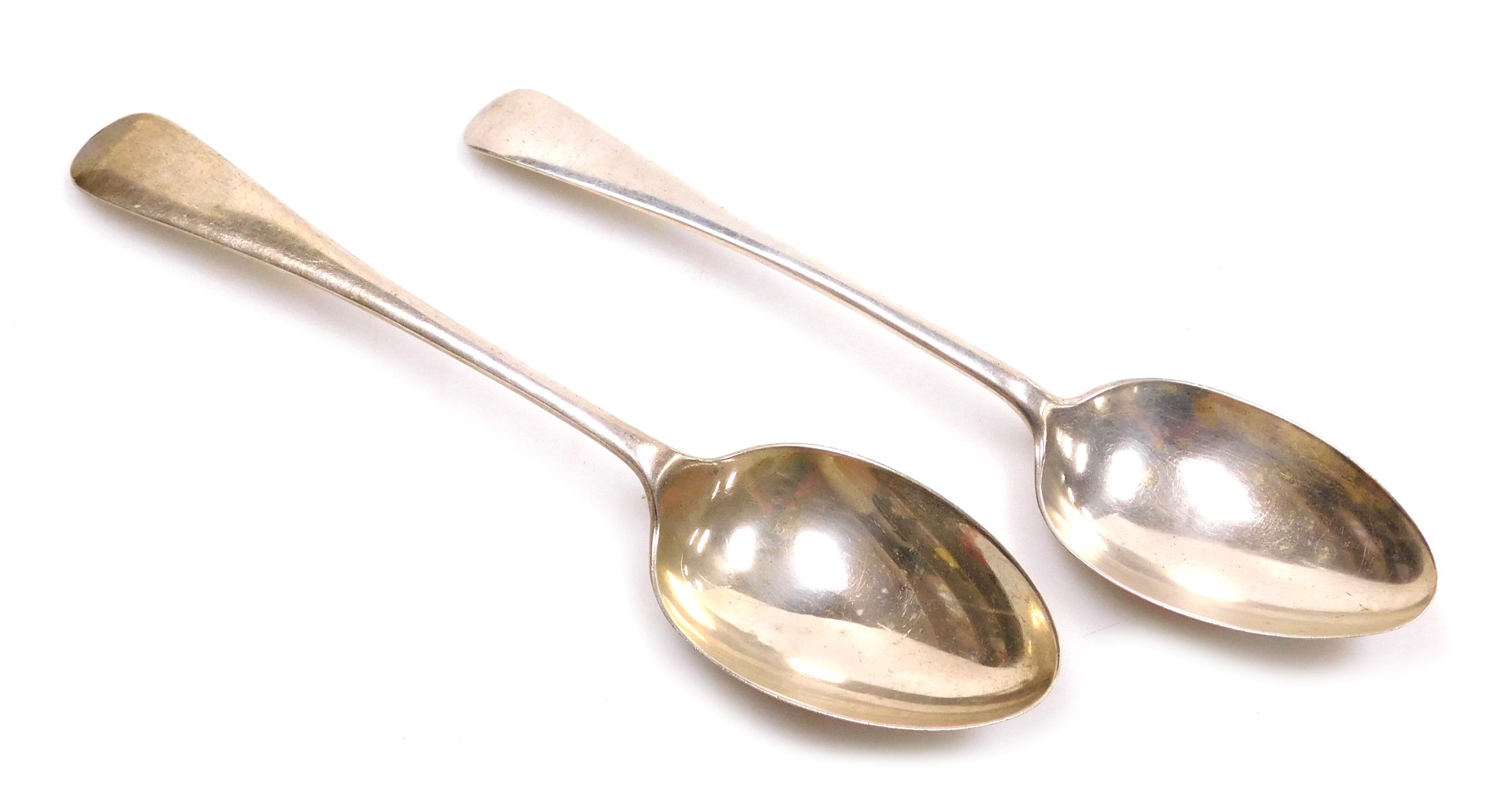 A George VI Old English pattern tablespoon, London 1937, and an Edward VII Old English pattern table