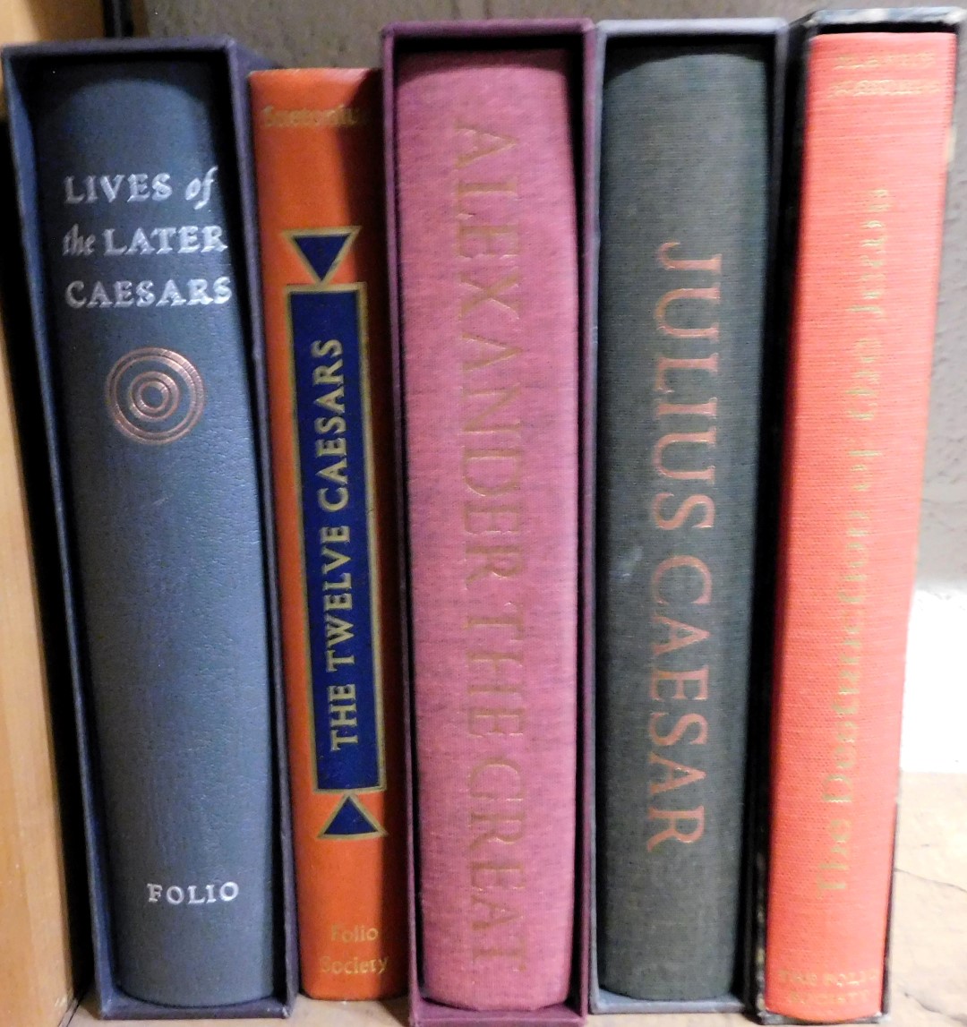 Books. Folio Society, comprising Julius Caesar, Lives of the Later Caesars, Suetonius the Twelve Cae