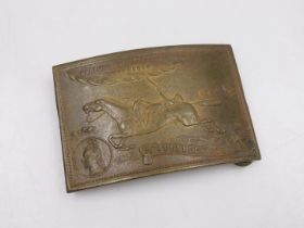 A Buffalo Bill's Wild West Show "Jubilee" 1887 belt buckle, stamped, Earls Court Exhibition.