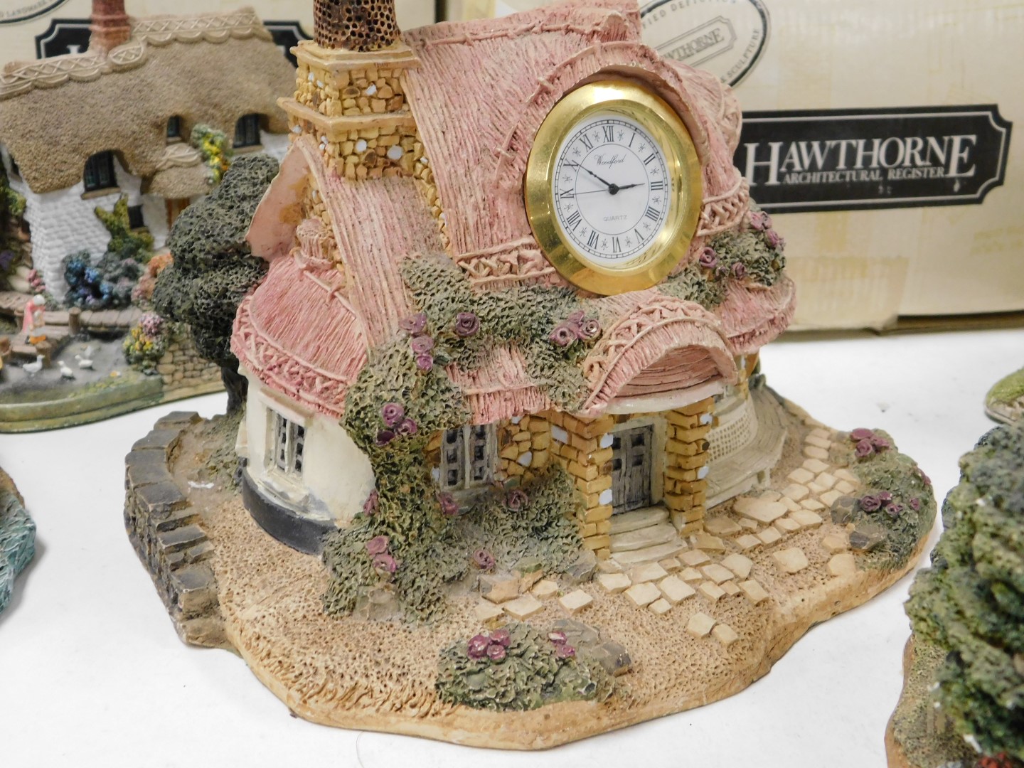 Lilliput Lane and other sculptures, some boxed, including Rose Cottage, Convent in the Woods, Shades - Image 3 of 5