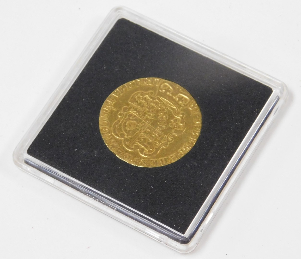 A George II gold guinea 1781, the obverse with laureate head, reversed with crowned shield of arms, - Image 3 of 3