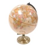 A Replogle 12 inch diameter globe, World Classic series, with QRbox instructions.
