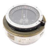 A WWII Air Ministry P8 aircraft compass, number 11775.H.