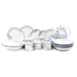 A Royal Doulton porcelain Minerva pattern part dinner and tea service, including a pair of oval serv