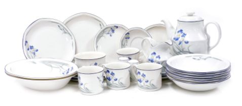 A Royal Doulton porcelain Minerva pattern part dinner and tea service, including a pair of oval serv