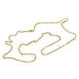 A 9ct gold curb link neck chain, on a lobster claw clasp, 4.9g.