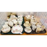 A Duchess part tea service, comprising teacups, saucers, cake plates, milk jug, sugar bowl, etc., to