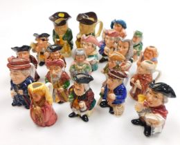 A box containing a quantity of character jugs, including Toby jug by Wood and Sons of England, 13cm