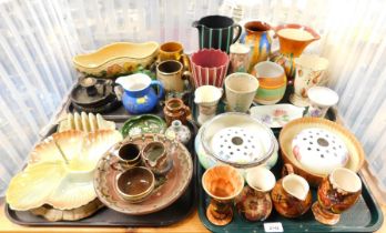 Ceramics, to include large water jug, smaller water jugs, bowls, hors d'oeuvre dishes, toast rack, l