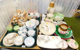 Ceramics, in the form of part tea services, vases, cake plates, etc., part tea services by Phoenix C
