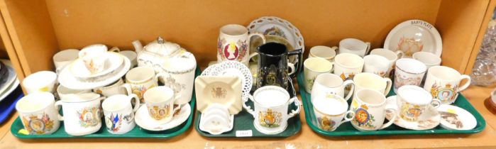 Ceramics, Royal Commemorative wares by Ideal, Meakin and Son, Aynsley, etc., items to include teacup