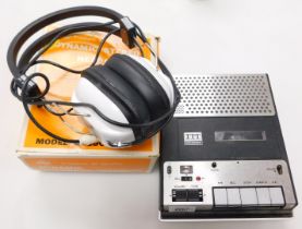 Electrical items including an ITT Studio Recorder 60, a pair of Dynamic stereo headphones,