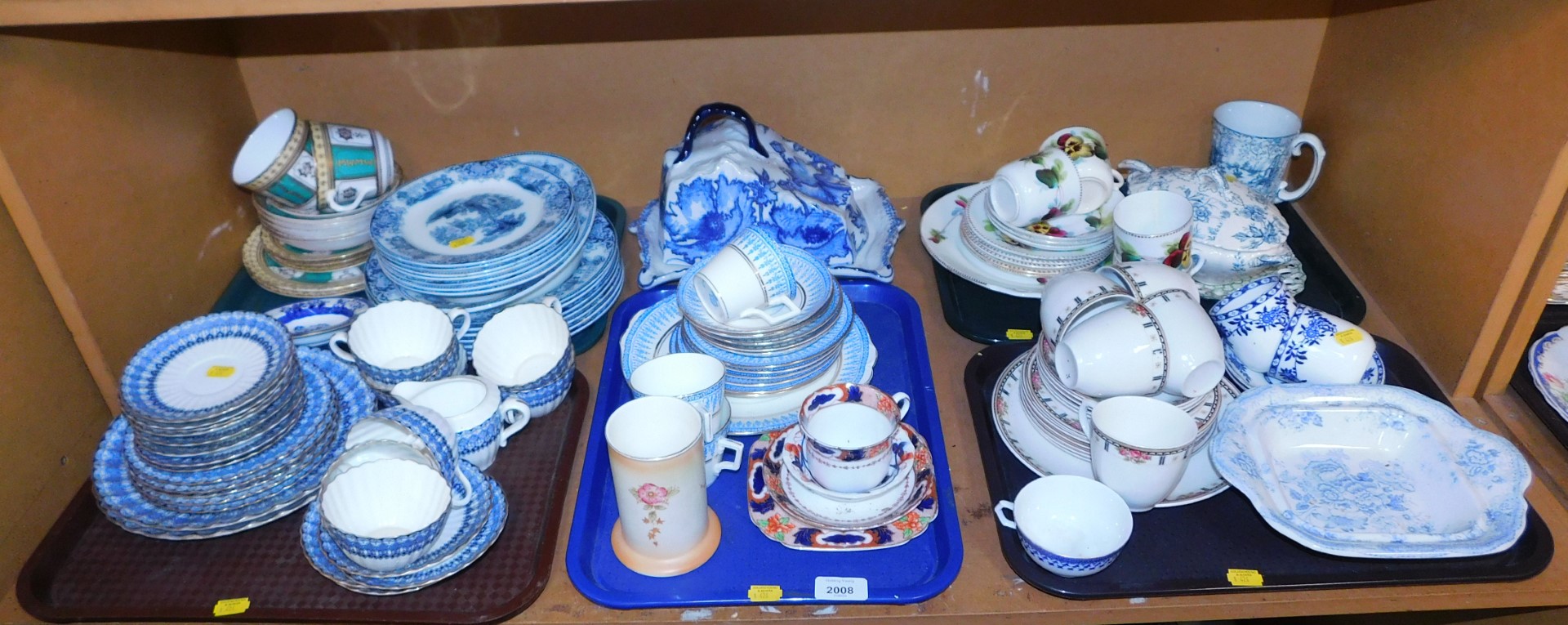 Ceramics, large items to include a cheese dish and cover, part tea services including tea service by