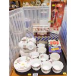 Miscellaneous items, to include a part tea service by Queens, including teacups, saucers, small plat