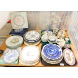 Ceramics, to include decorative wall plates, Beswick owl, cruet set, Solihull jug and bowl, a Solihu