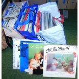 LPs, including The Best of the Carpenters, Marty Robins, Frankie Lane, a signed copy of The Bean Jok