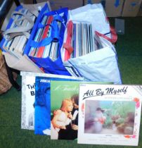 LPs, including The Best of the Carpenters, Marty Robins, Frankie Lane, a signed copy of The Bean Jok
