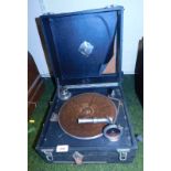 A Vocalian table top gramophone, with handle.(AF)