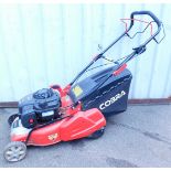 A Briggs and Stratton 450E Series 125cc petrol lawn mower.