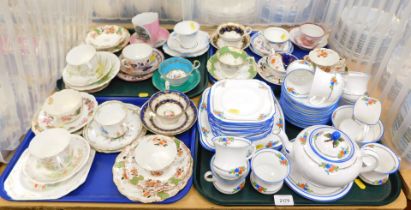 Ceramics, in the form of a Tuscan china part tea service retailed by Ernest & Co of 143 Finchley Roa