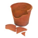 A large Bulwell Terracotta plant pot. (AF)