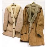 Two sheepskin coats for gentlemen.