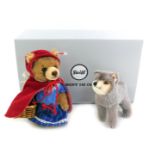 A Steiff Fairytale World Little Red Riding Hood and the Wold set, in alpaca wool, number 747, 16cm