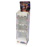 A Pokemon Sword and Shield Rebel Clash trading card game cardboard stand, 147cm high.