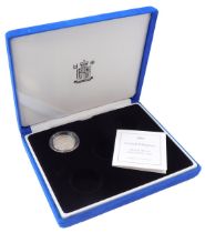 A Royal Mint silver proof one pound coin, for 2003, in presentation five coin pack.