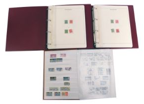 Two albums containing George V and later GB stamps, some postally marked, Queen Elizabeth, etc.,