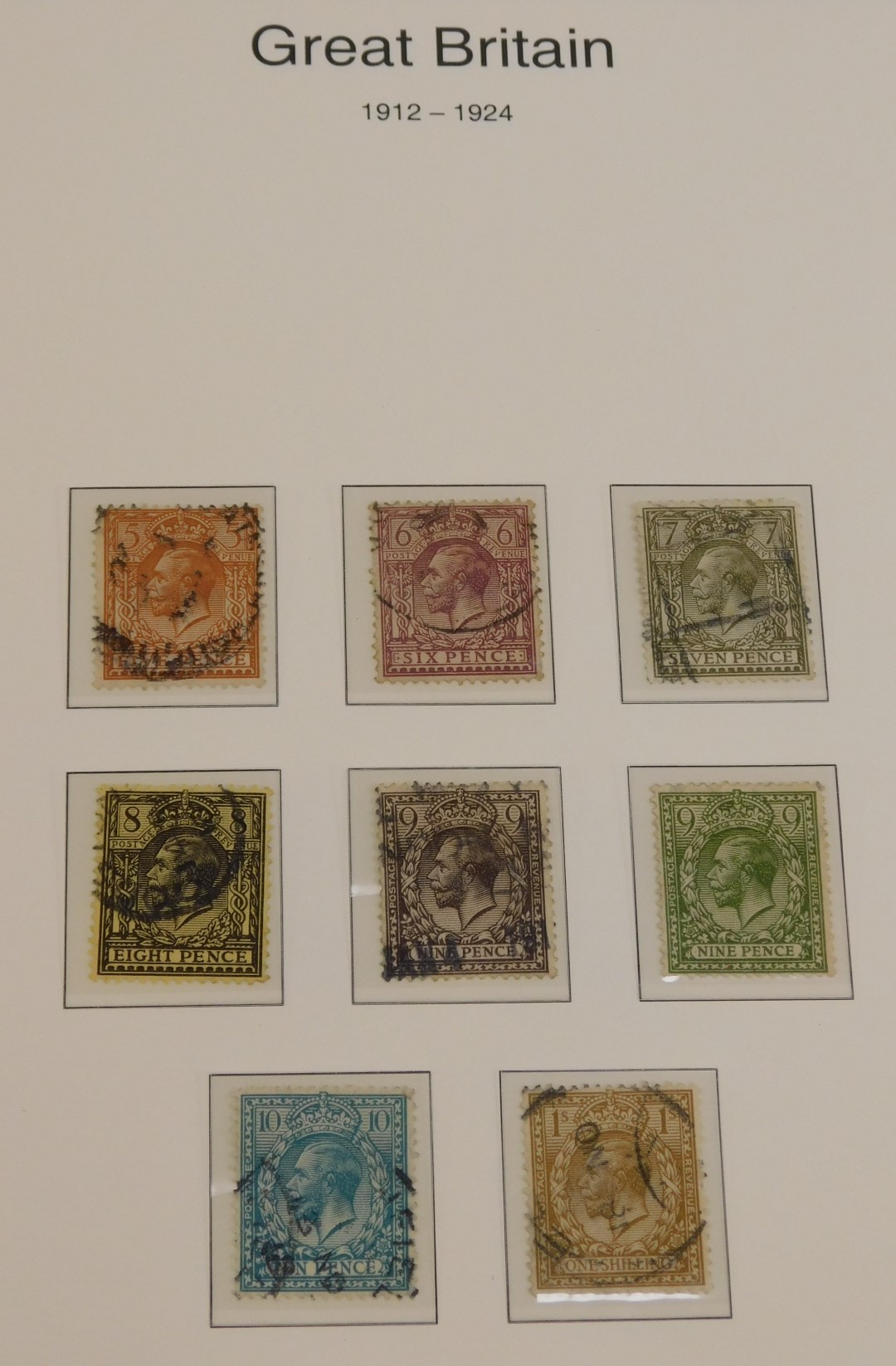 Two albums containing George V and later GB stamps, some postally marked, Queen Elizabeth, etc., - Image 2 of 2