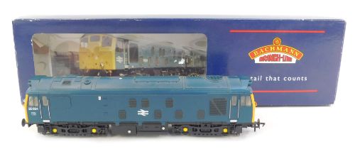 A Bachmann Branchline OO gauge class 25-1 Bo-Bo diesel locomotive, 25054, in blue, 32-326, boxed.