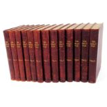 The Great War. Volumes 1-13, Morocco half gilt leather with canvas boards, edited by HW Wilson and