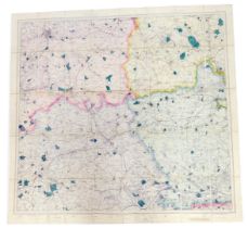 A late 19thC Ordnance Survey map for Highnorth Being Centre 20 Miles Round, Moreton in the Marsh and