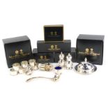 A group of Arthur Price plated wares, to include gravy boat and oval dish, napkin rings, three piece