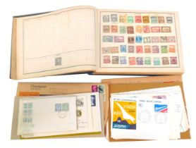 An Improved Postage Stamp Album, containing world stamps, to include Germany, France, Belgium,
