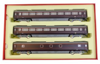 Three Hornby OO gauge carriages, 2904, 2903 and 10734, boxed.