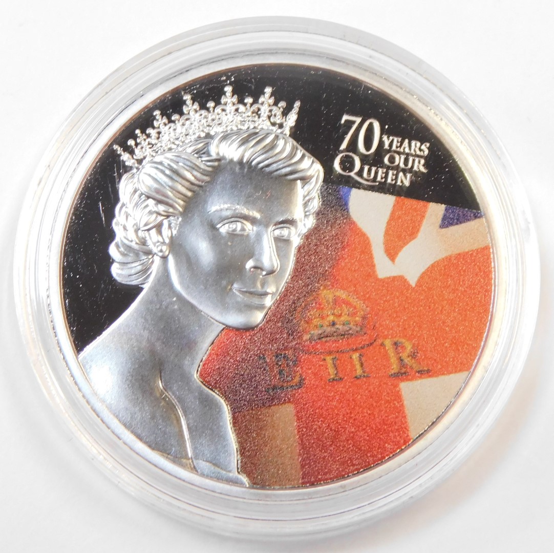 Elizabeth II coin packs, comprising three partial Portraits in Time collectors packs, each including - Image 2 of 4