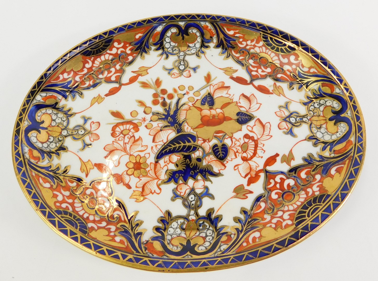 A group of 19thC and later Derby porcelain, each piece decorated in the Imari palette, to include - Image 2 of 3