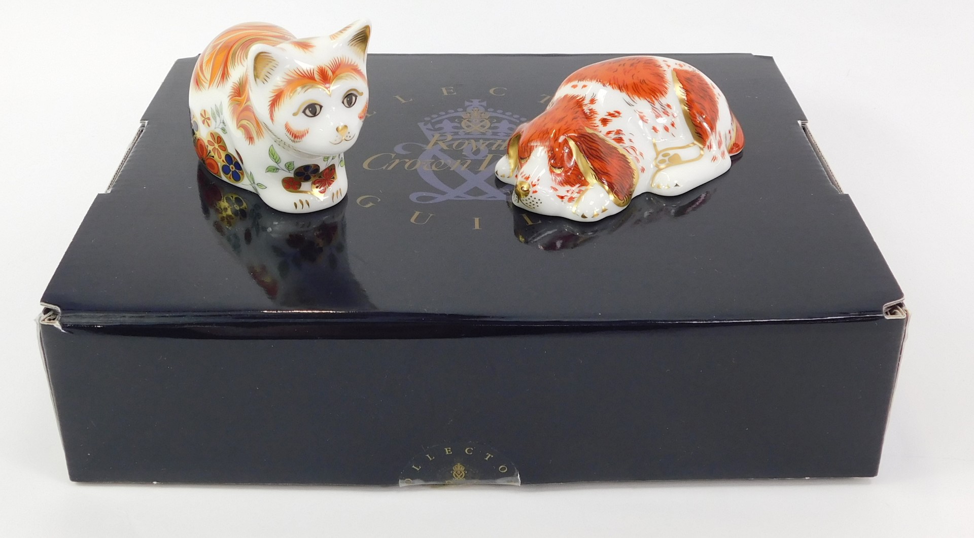 Two Royal Crown Derby porcelain paperweights, comprising Puppy, an exclusive for the Royal Crown - Image 2 of 3