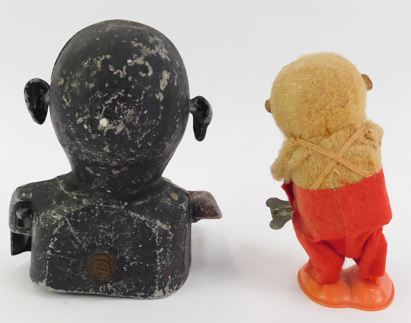 A 20thC Hong Kong clockwork windup toy, modelled as a monkey, impressed mark to underside, Made in - Image 2 of 4
