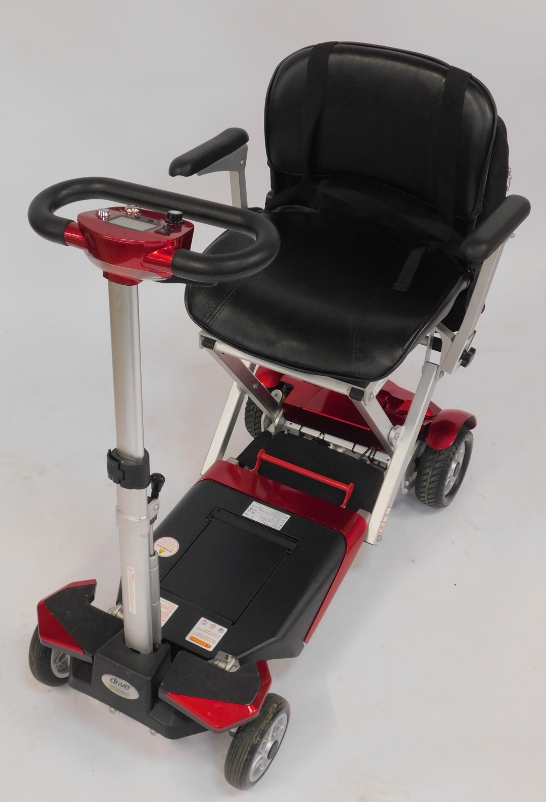 A Drive Auto Fold Elite scooter, in red, S3026-2. - Image 2 of 5