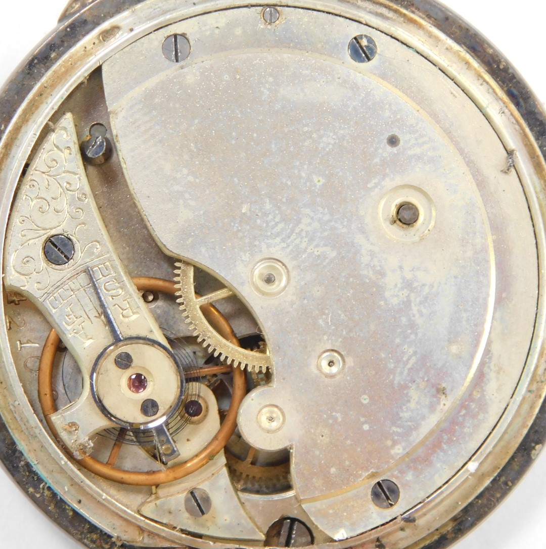 A collection of wristwatches, comprising a 1940s wristwatch, with black painted dial and numeric - Image 3 of 7