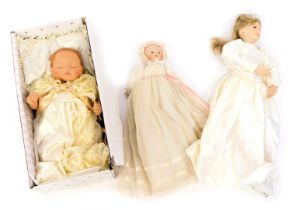 A group of dolls, comprising an Ashton Drake Galleries Prince George of Cambridge doll, boxed,